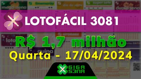 Resultado da Lotofácil 3081, Quarta.